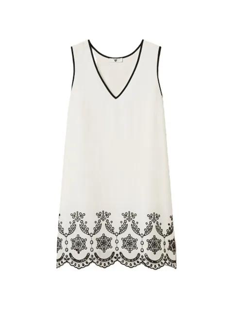 embroidery V-neck dress by TWINSET