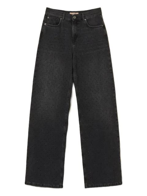 five-pocket rhinestone jeans by TWINSET