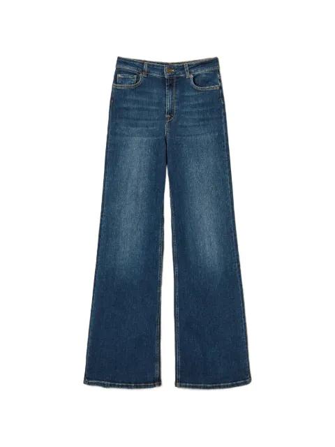 five-pocket wide-leg jeans by TWINSET