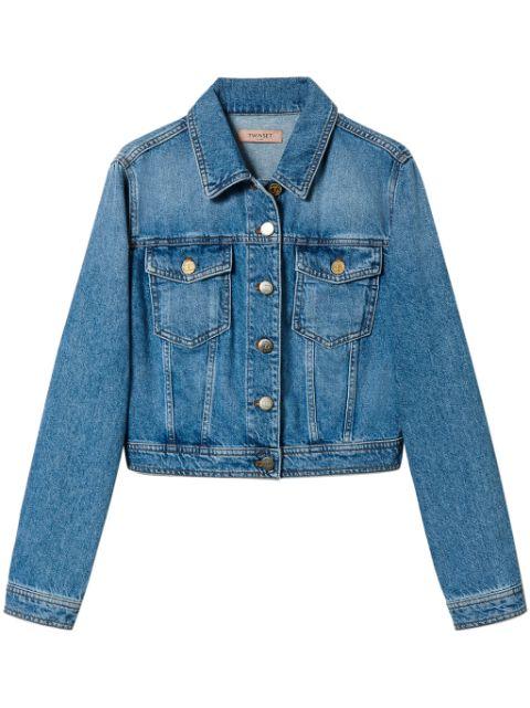 flap-pocket denim jacket by TWINSET