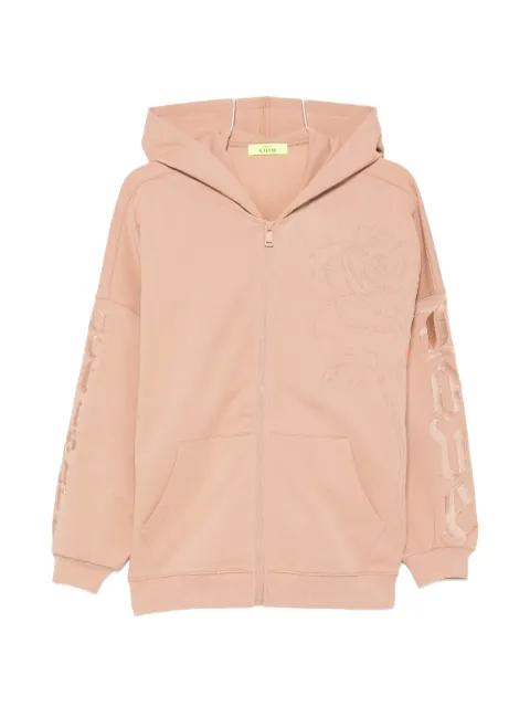 floral-embroidered hoodie by TWINSET
