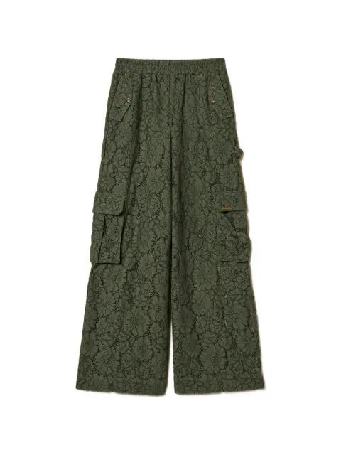 floral-lace palazzo pants by TWINSET