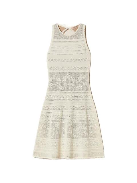 floral-motif sleeveless mini dress by TWINSET