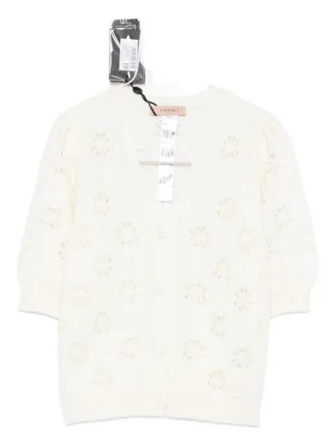 floral-pattern button-down cardigan by TWINSET