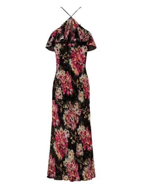 floral-pattern ruffled dress by TWINSET