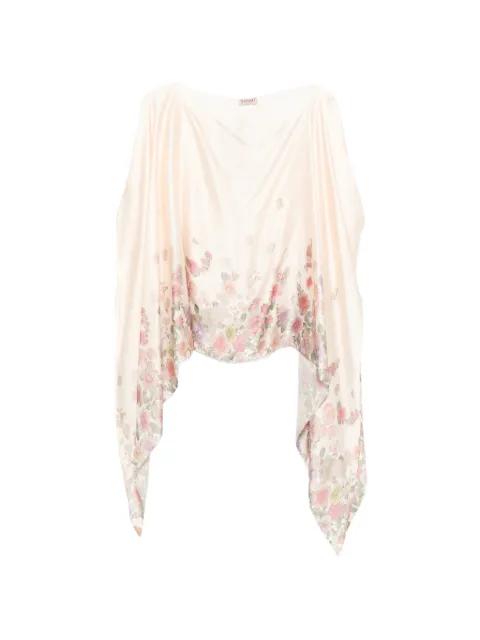 floral poncho by TWINSET