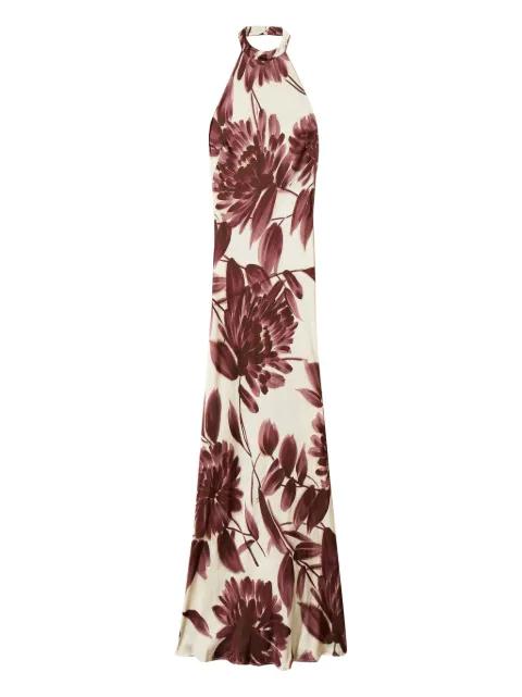 floral-print halterneck maxi dress by TWINSET