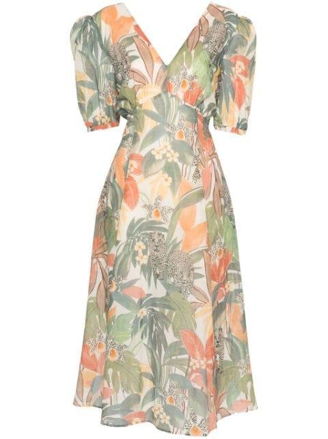 floral-print midi dress by TWINSET