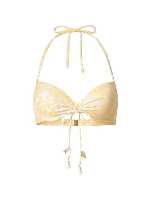 floral-print push-up bikini top by TWINSET