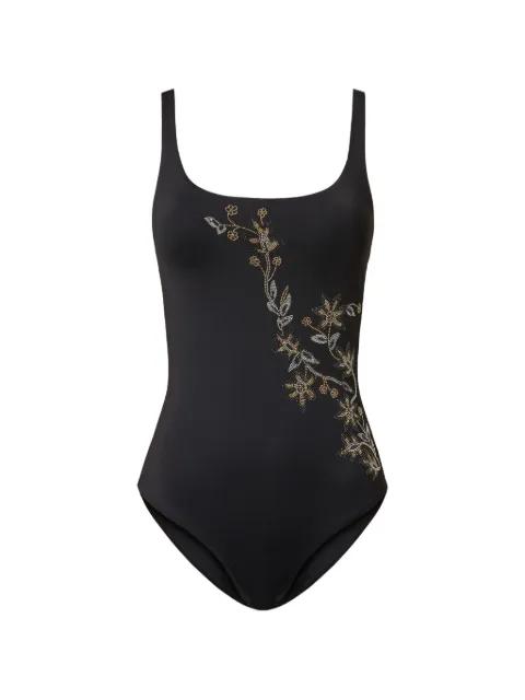 floral-stud swimsuit by TWINSET