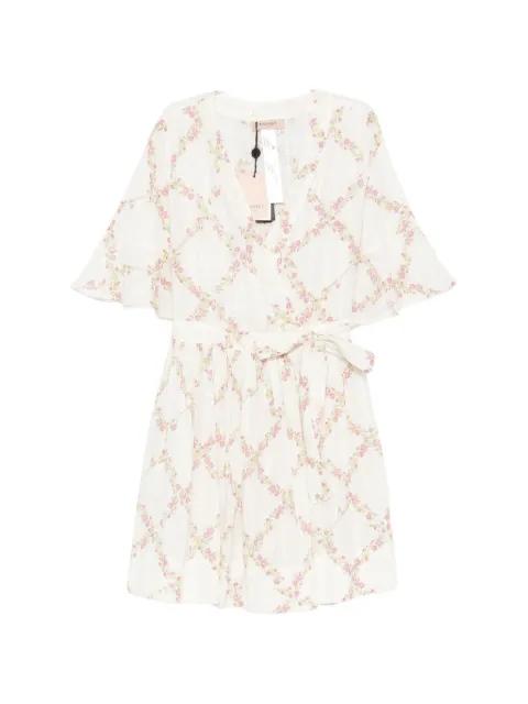 floral tie-waist dress by TWINSET