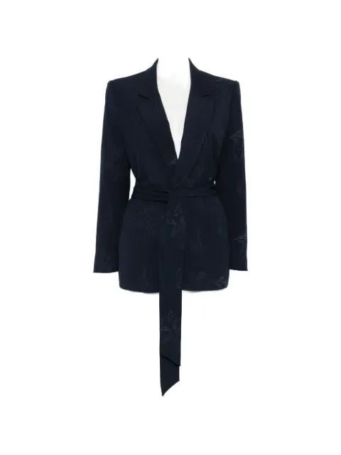 floral tie-waist jacket by TWINSET