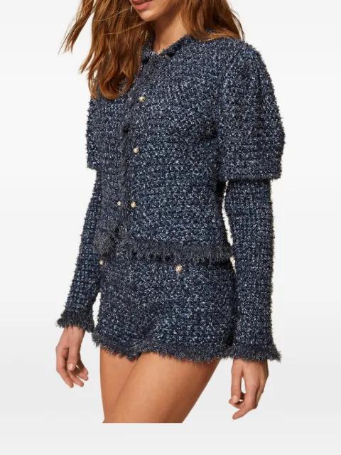 frayed knit shorts by TWINSET