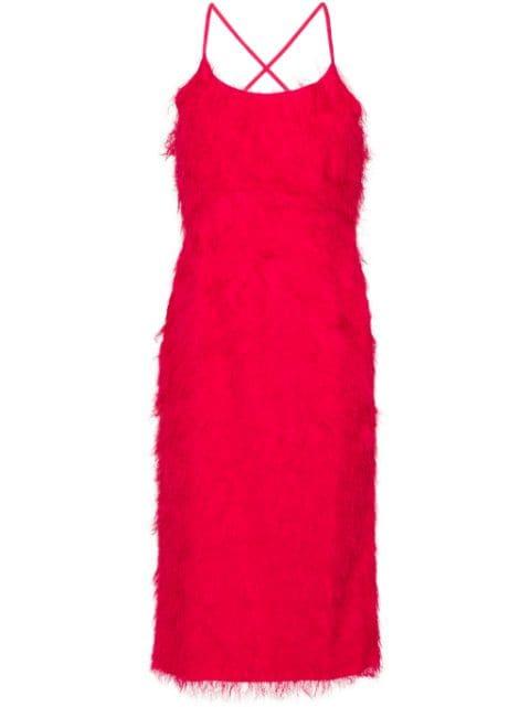 frayed midi dress by TWINSET