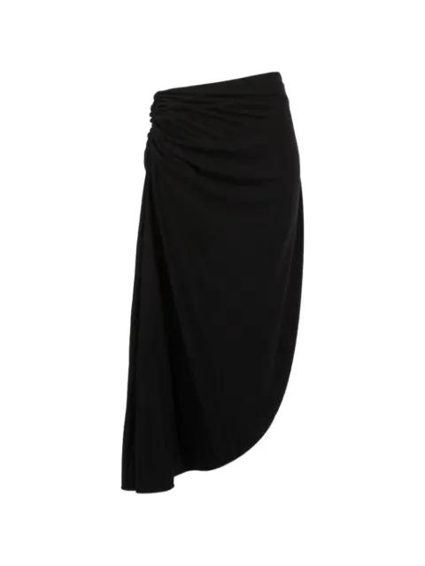 gathered slit midi skirt by TWINSET