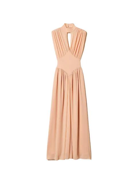 gathering-detail maxi dress by TWINSET