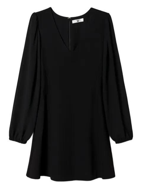 georgette-sleeves V-neck mini dress by TWINSET