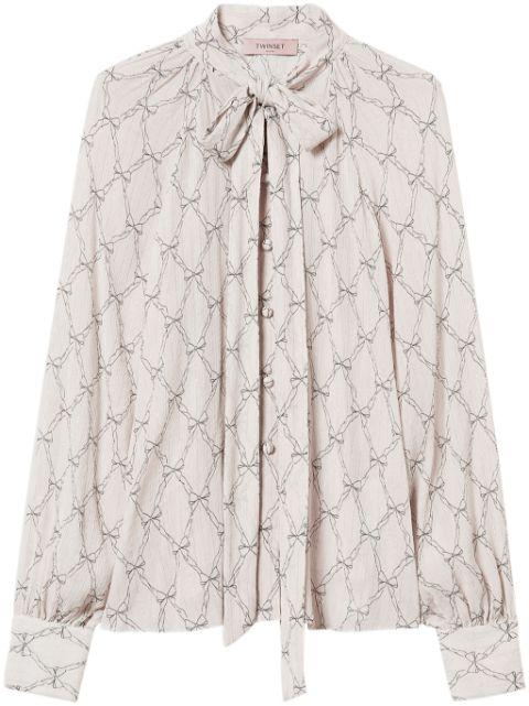 graphic-print blouse by TWINSET