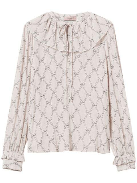 graphic-print blouse by TWINSET