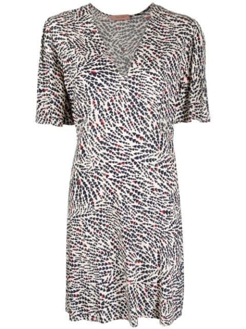 graphic-print midi dress by TWINSET