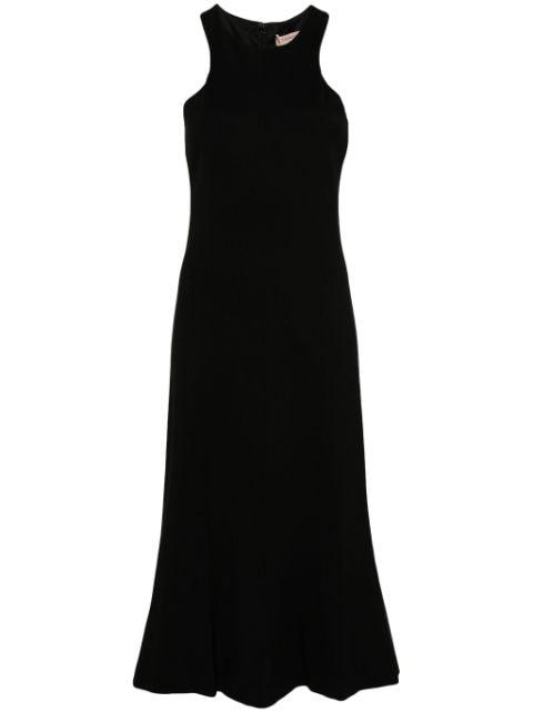 halterneck midi dress by TWINSET
