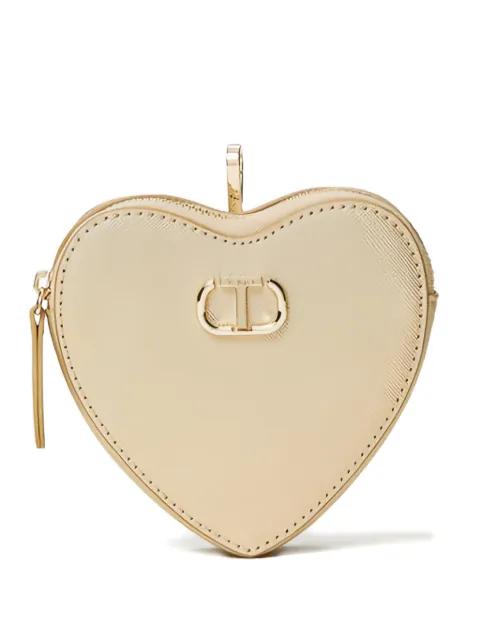 heart-shaped zip-around purse by TWINSET