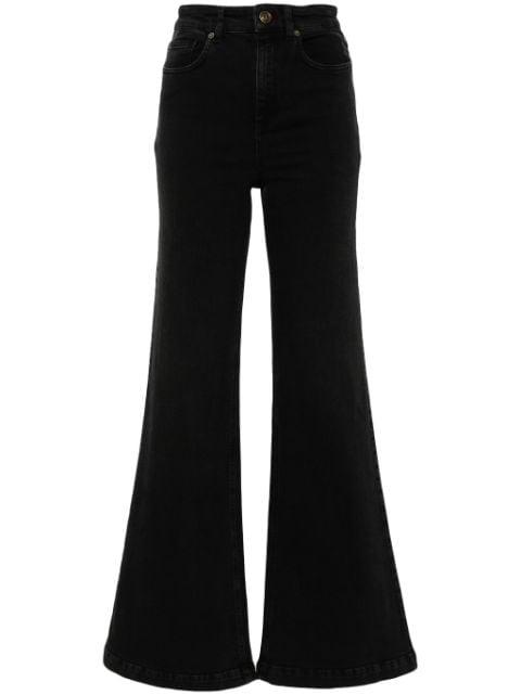 high-rise flared jeans by TWINSET