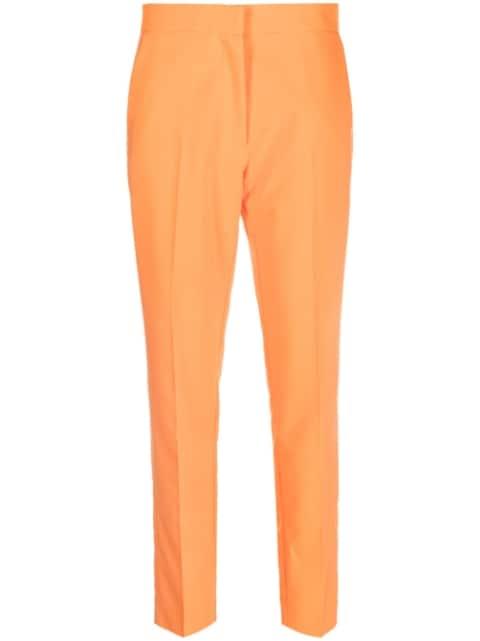 high-waisted cigarette trousers by TWINSET