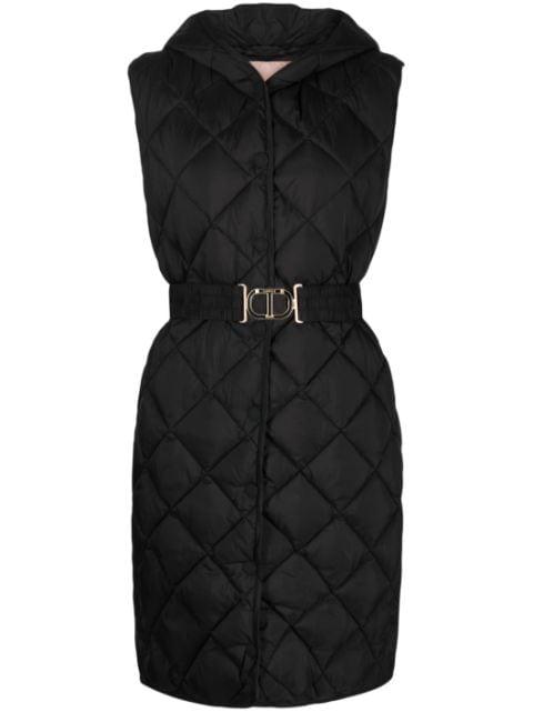 hoodied padded gilet by TWINSET