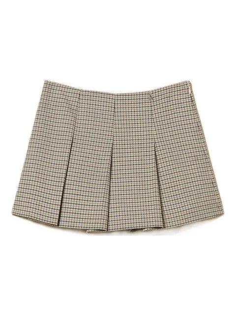 houndstooth pleated mini skirt by TWINSET
