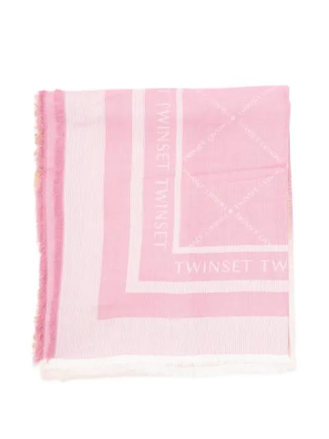 jacquard striped scarf by TWINSET