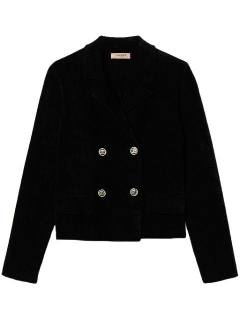 knitted double-breasted blazer by TWINSET