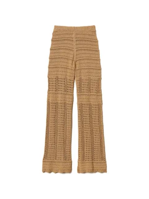 knitted flared trousers by TWINSET