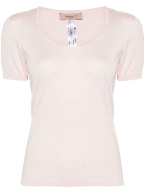knitted silk top by TWINSET