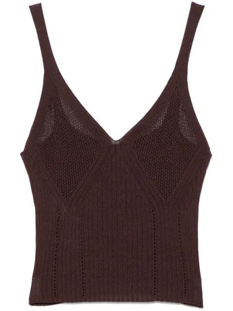 knitted tank top by TWINSET