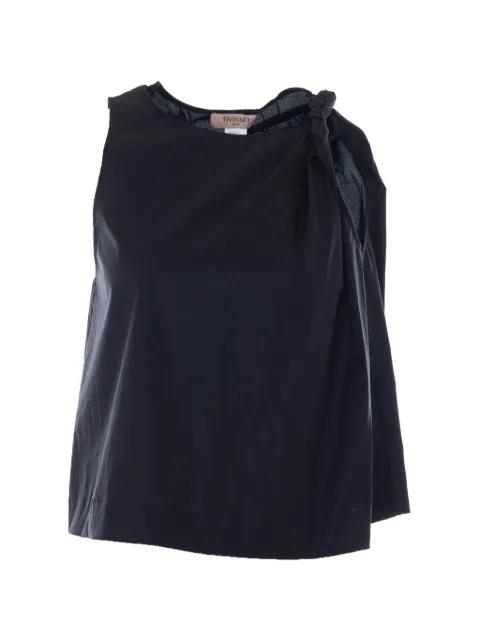 knot-detail draped top by TWINSET