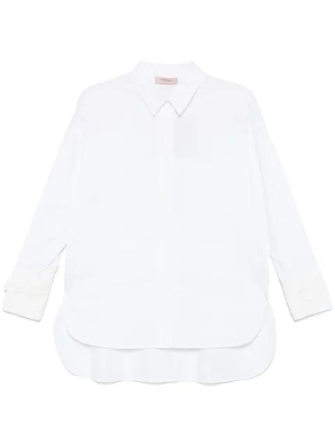 lace-appliqué shirt by TWINSET