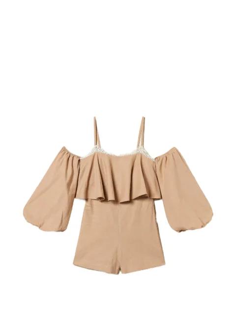 lace-detail playsuit by TWINSET