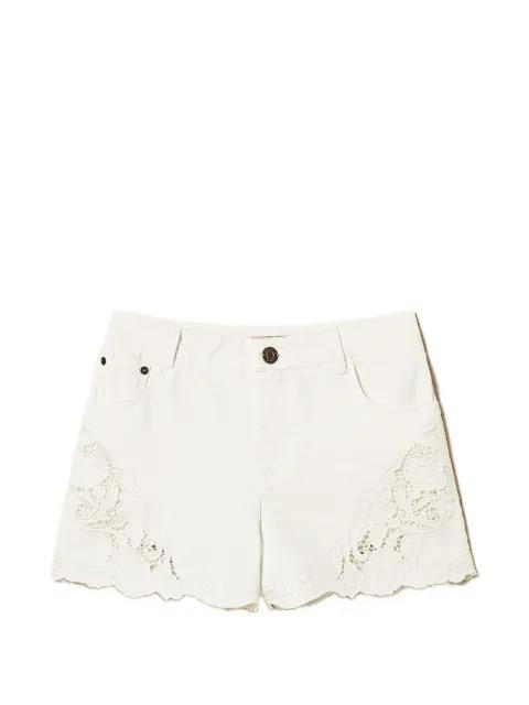 lace-detail shorts by TWINSET