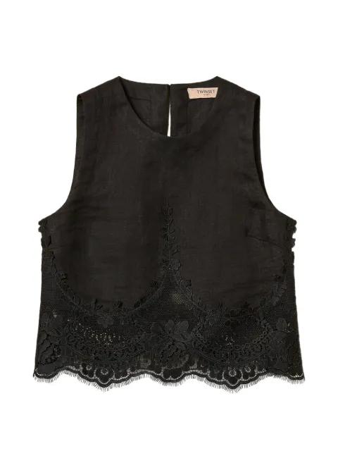 lace-detail top by TWINSET
