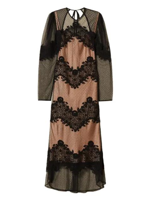 lace-detail tulle dress by TWINSET