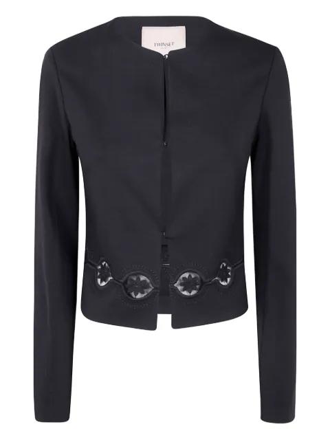 lace-insert jacket by TWINSET