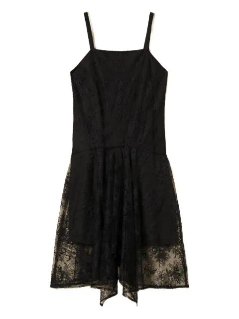 lace-overlay midi dress by TWINSET