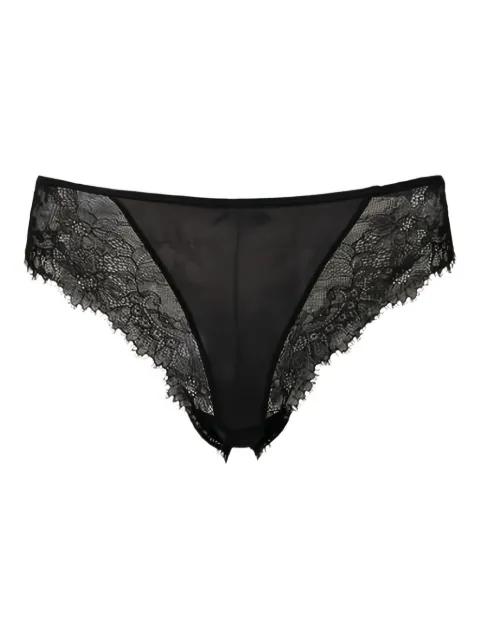 lace-panelled satin briefs by TWINSET