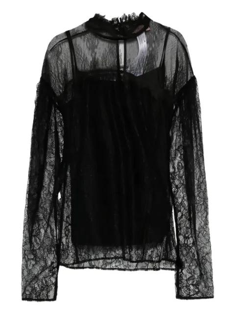lace ruffled knitwear by TWINSET