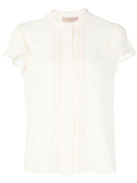 lace-trim detail shirt by TWINSET