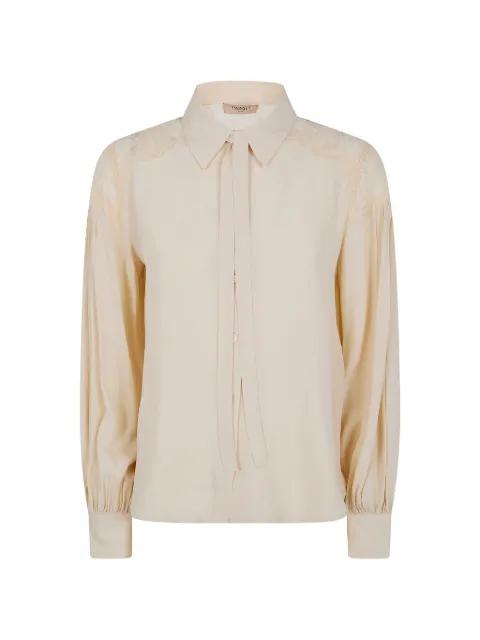 lace-trim shirt by TWINSET