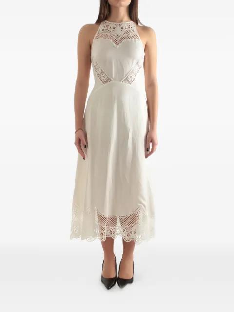 lace-trim sleeveless midi dress by TWINSET