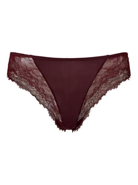 lace-trimmed satin briefs by TWINSET