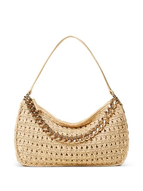 large Liliane woven shoulder bag by TWINSET
